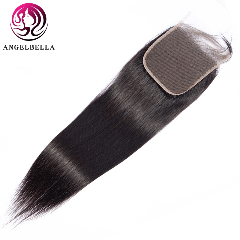 Cabello liso 5x5 cierre de encaje cabello humano transparente cierre de encaje suizo 