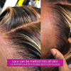 Olada corporal Peluca delantera delantero pelucas de cabello humano brasileño para mujeres negras