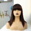 Cabello humano brasileño peluca bob sin glúteos para mujeres negras peluca natural barata