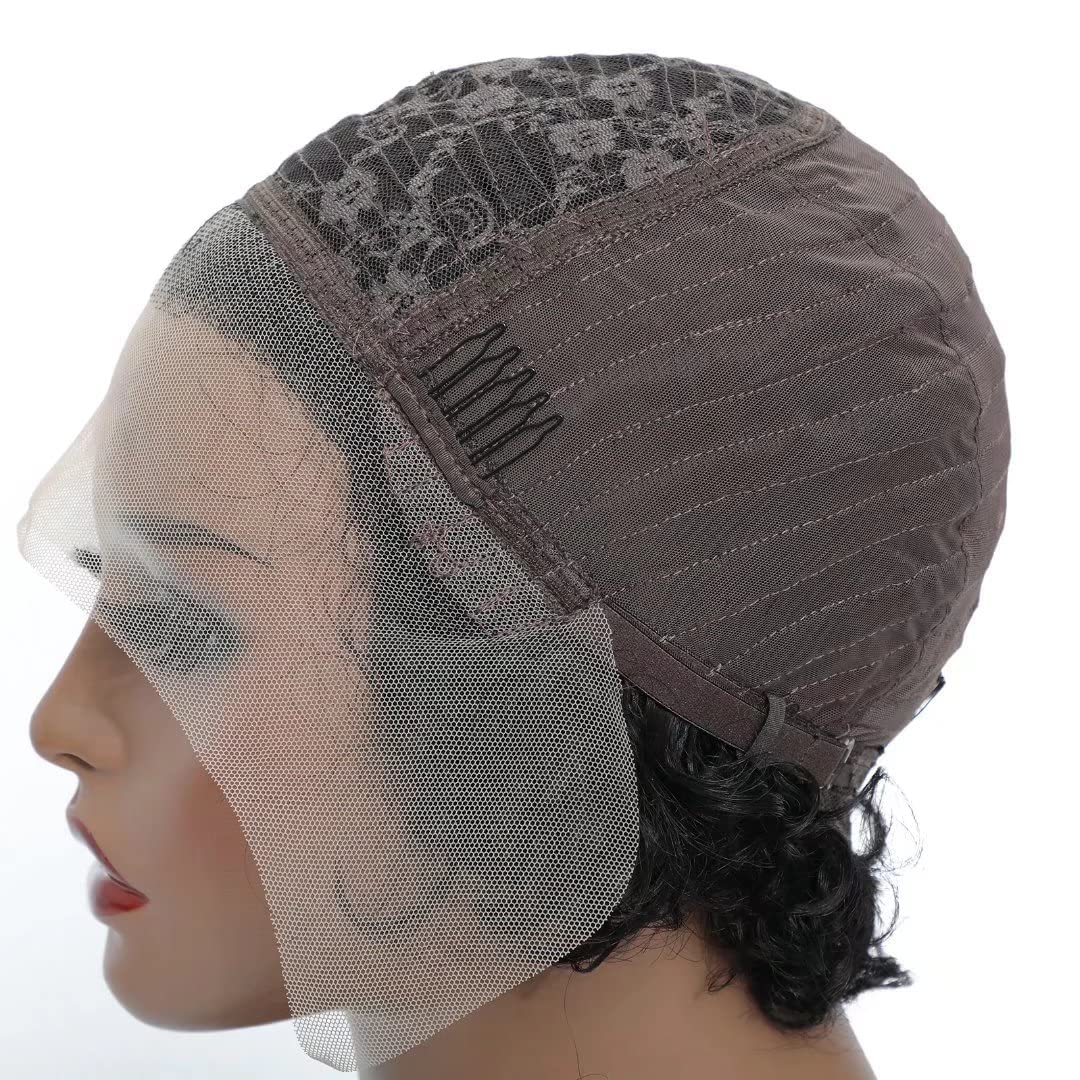 Peluca delantera de encaje transparente 13x1 pelucas de cabello humano rizado 180% estilo para mujeres negras