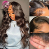 Angelbella Queen Doner Cabello virgen Virgin Camboya 13x4 ola de cuerpo 100% sin procesar Cutícula alineada cabello humano pelucas frontales con cabello para bebés