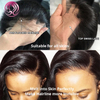 Angelbella DD Diamond Hair 13x4 HD Lace brasileño pelucas de cabello humano Peluces delantero de encaje humano para mujeres negras