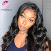 Angelbella Glory Virgin Hair 13x4 Cordero transparente Body Wave Cabello humano HD Peluces delanteros