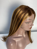 Ombre rubio marrón resaltado cabello humano 13x4x1 t