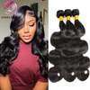  Angelbella Queen Doner Cabello virgen mejor calidad sin procesar brasileño 1b# bundles de cabello humano 