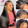  Angelbella Queen Doner Virgin Hair 13x4 Cabello humano crudo recto HD Peluces delanteros