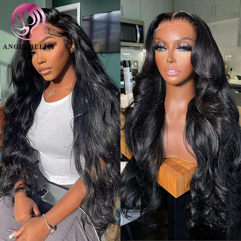 Angelbella Queen Doner Virgin Hair 13x4 Body Wave Huamn Hair Hd Lace Front Wig