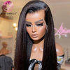 Angelbella Glory Virgin Hair Black 13x4 Personalizar encaje HD Frontal Real Human Hair Wig