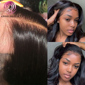 Angelbella Dd Diamond Hair Body Wave 13x4 HD Lace Natural Hair Wigs Cabello humano Peluca frontal del frente brasileño para mujeres negras