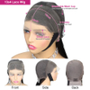 Angelbella DD Diamond Hair REAL CAILLO RENA 13X4 CABRADAS DEL CARRERA DE LACE TRANSPARENTES PARA MUJER