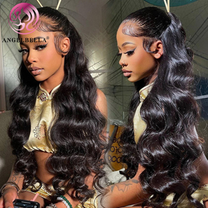 Angelbella Dd Diamond Hair Brasilian HD 13x4 Peluces de encaje frontal Cabello de encaje humano