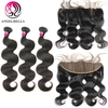 Paquetes de cabello humano baratos con cierre
